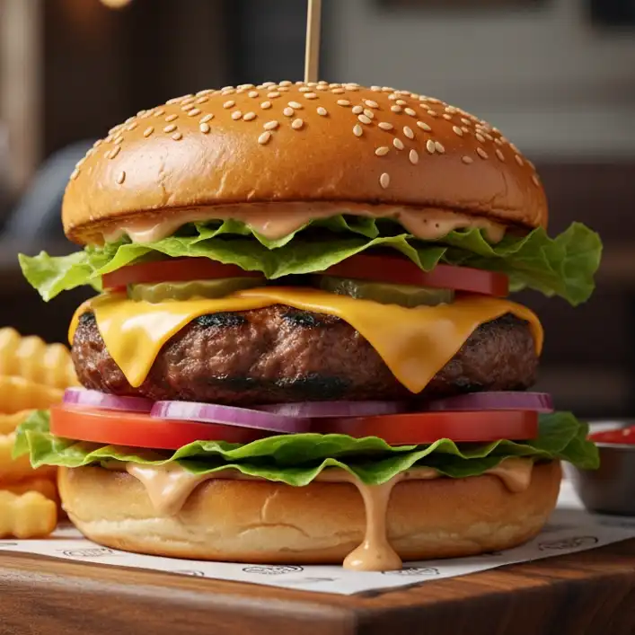 Pan con Hamburguesa de res